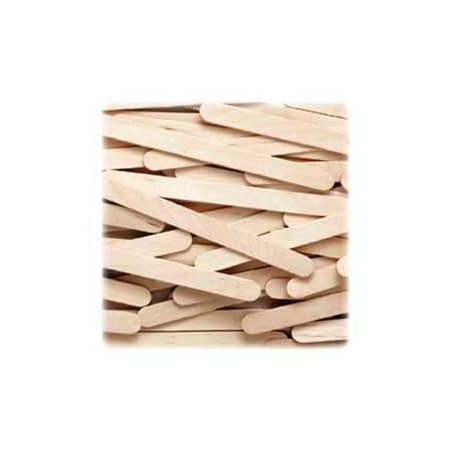 Chenille Kraft Chenille Kraft Creativity Street Economy Grade Craft Sticks, 4-1/2" x 3/8", Natural, 1000/Box 377401